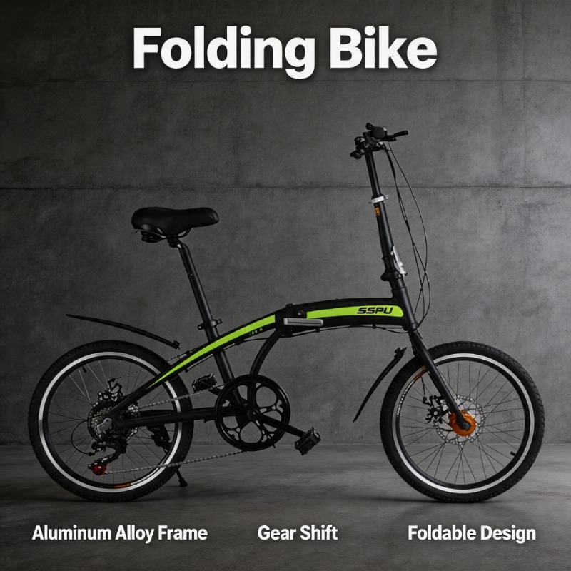 Commuting With Bike - Bicicletta Pieghevole da 20 Pollici -
