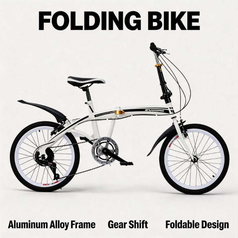 Commuting With Bike - Bicicletta pieghevole da 20 pollici -