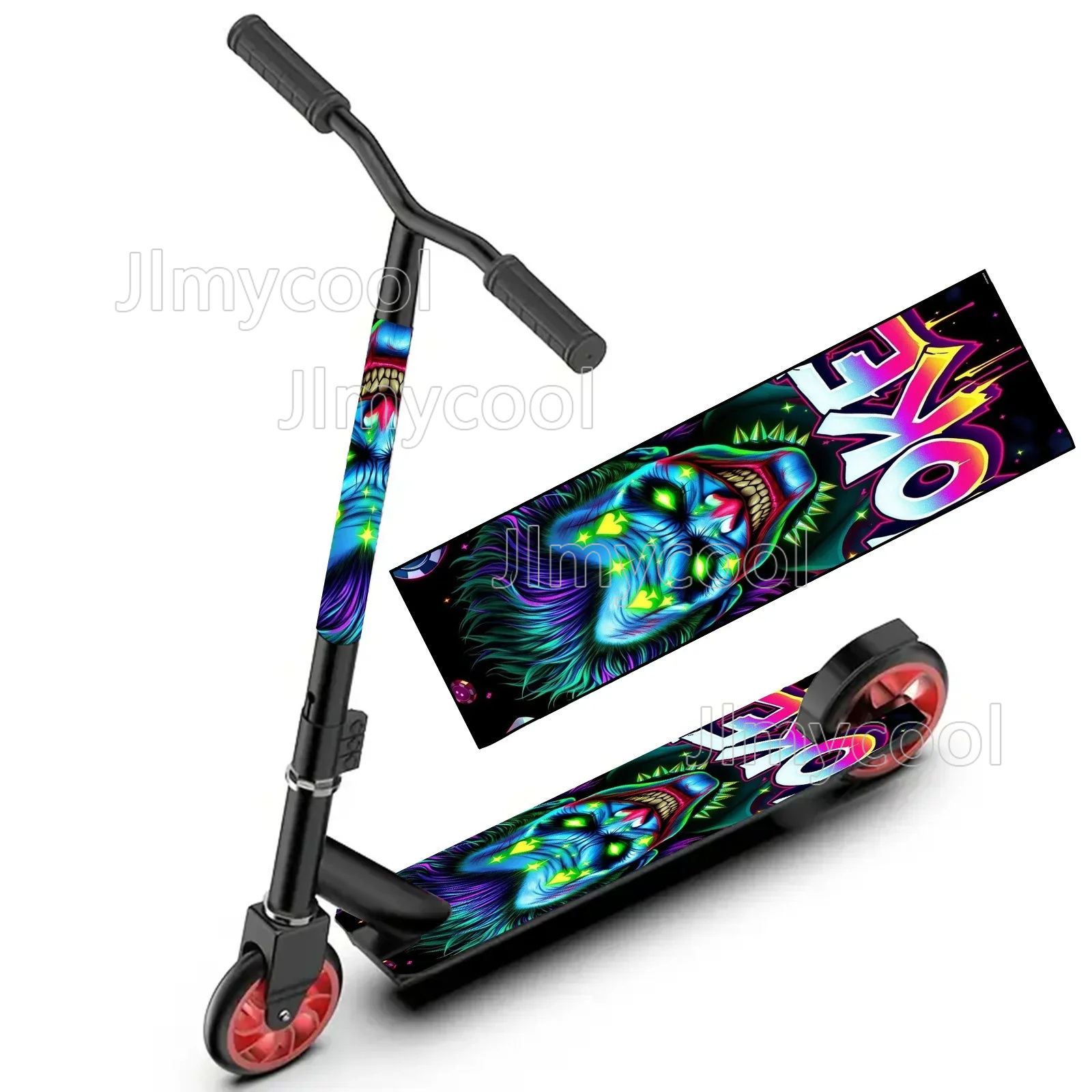 Commuting With Bike - Adesivo colorato per skateboard a tema