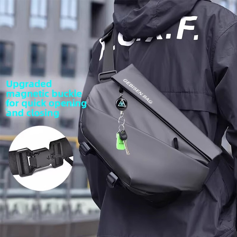 Cycling Commuter - Borsa a Tracolla Magnetica da Uomo,